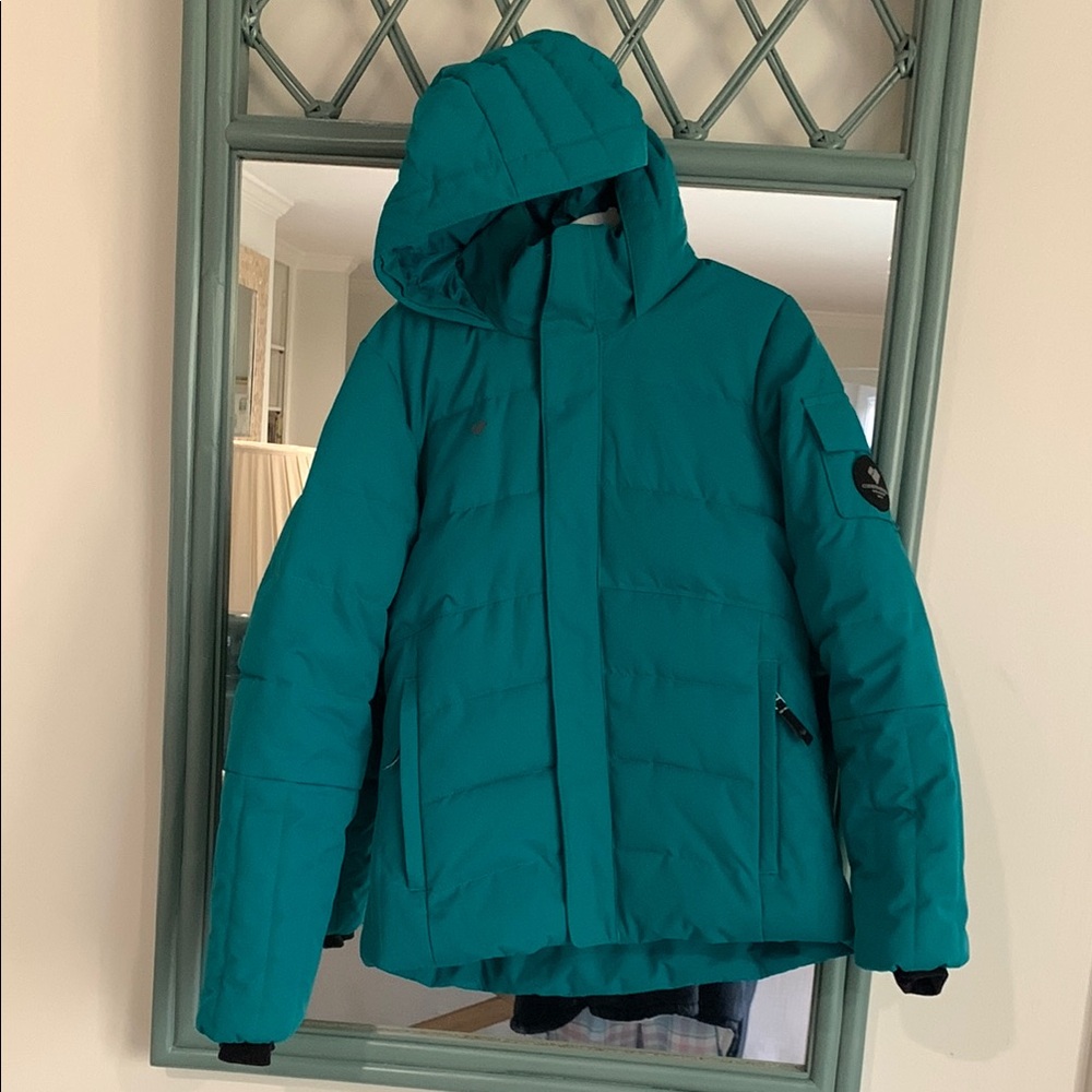 Obermeyer Girls Ski Coat with removable fur Size Teen M (10-12)
